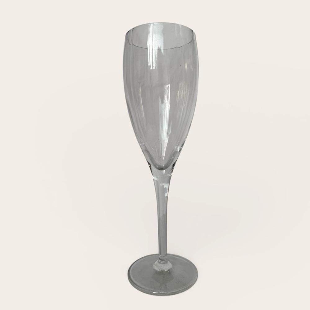 Lenox Allegro Optic Clear Glass Champagne Flute